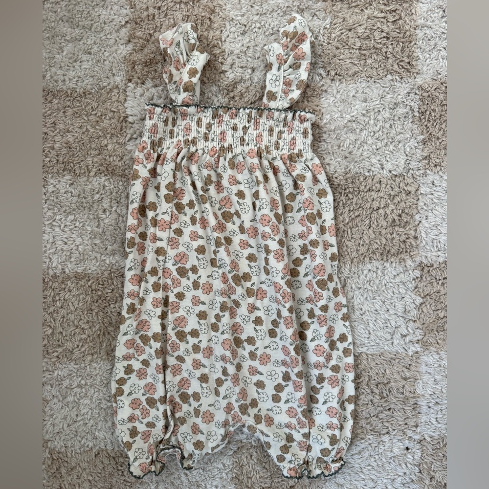 7 For All Mankind Floral Baby Onesie 18M